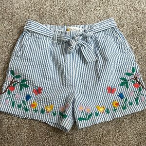 Barely worn seersucker shorts from Mini Boden.
